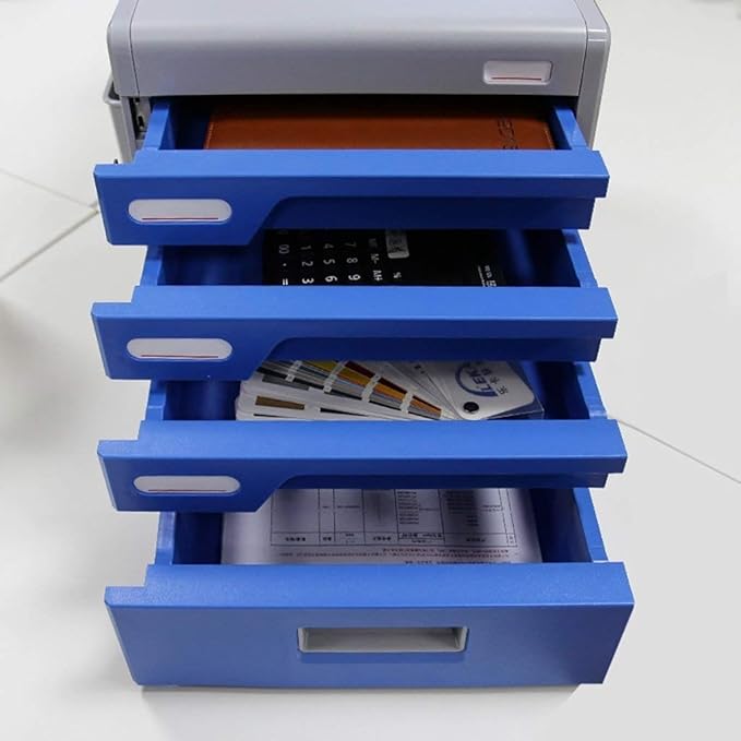 File cabinets Plastic Storage Drawers Desk Storage Unit Organizer Lockable A4 Box for Office Bookcase