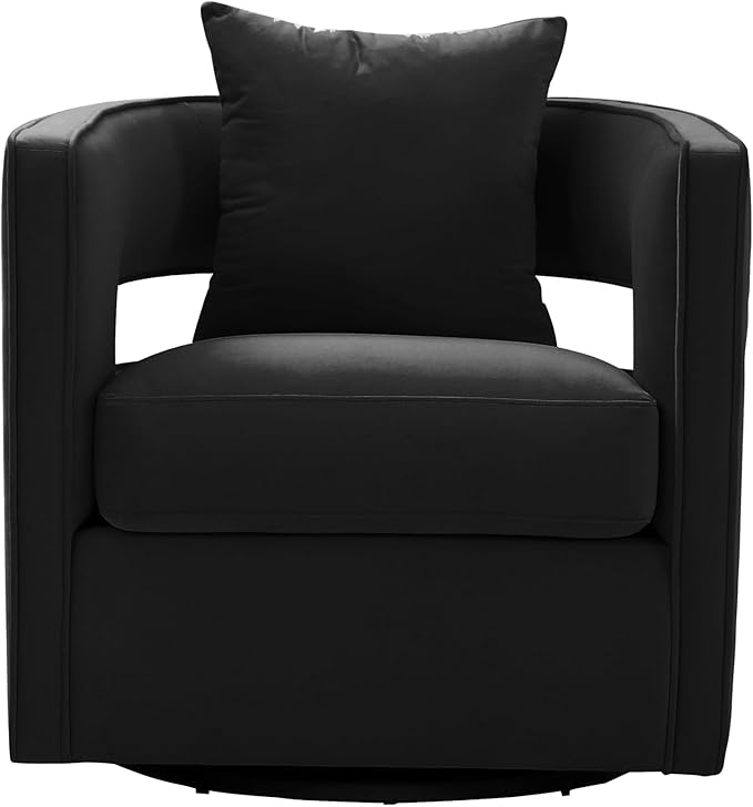 Tov Furniture Kennedy Swivel Chair (Black)