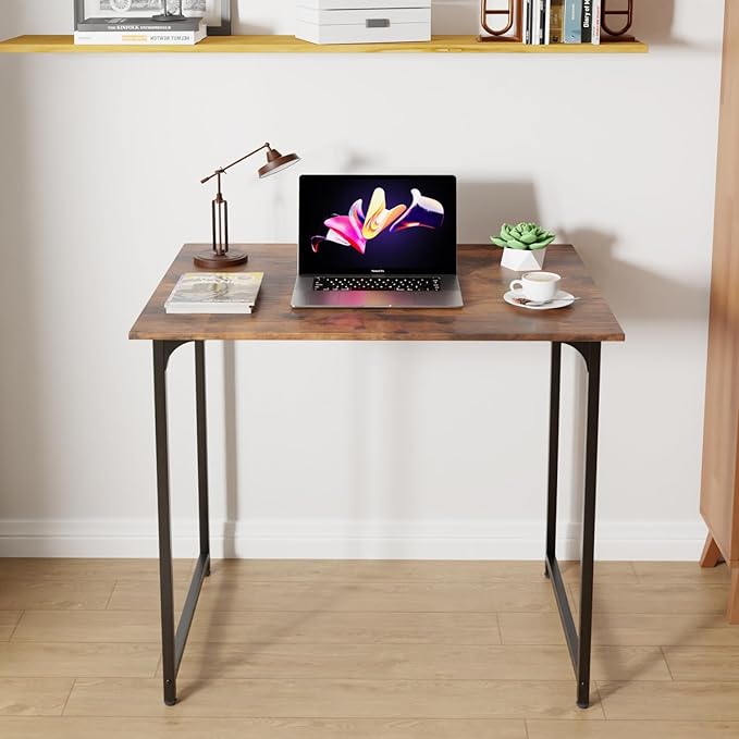 YRLLENSDAN Computer Small Desk 32 Inch Home Office Writing Study Work PC Laptop Table Simple Modern Wood Kids Student Table Vintage