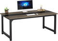 Tribesigns Modern Computer Desk 63 x 31.5 inch Large Office Desk Computer Table Study Writing Desk Workstation for Home Office Grey/Black