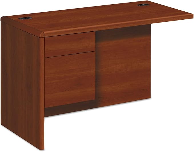 HON 10700 Series Left Desk Ret Credenza Cognac