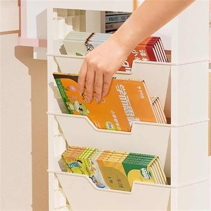 Mobile Filing Cabinet with Wheels Removable Desk Organizer Book Organizer Home Organizer with Wheeled Bookshelf File Cabinet
