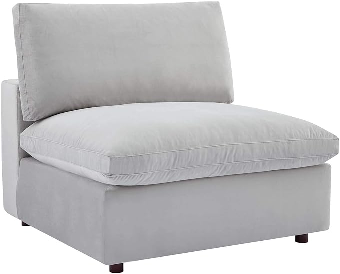 Modway Modular Sofa Commix Down Filled Overstuffed Performance Velvet