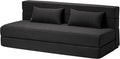 Folding Sofa Bed with Pillows- Convertible Chair Floor Couch &amp Sleeping Mattress Foldable Memory Foam Sleeper for Living Room/Dorm/Guest Room/Home Office/Apartment/Loft Queen Dark Gray