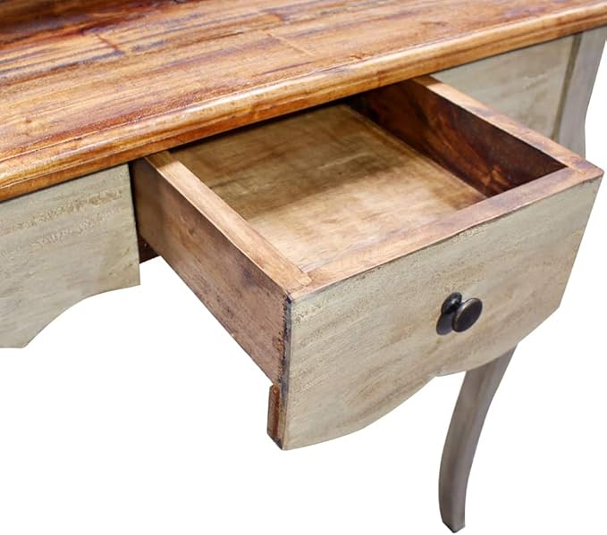 Home Computer Deskwith Storage DrawersModern Home Office DeskHome Office Writing Study DeskWriting Desk Solid Reclaimed Wood 31.5x15.7x36.2