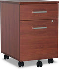 Linea Italia Trento Line Mobile Pedestal File Left Or Right 2-Drawers: Box/File Legal/Letter Cherry 16.5 X 19.75 X 23.63