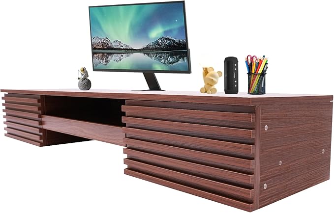 Wall Mount Office DeskWall Organizer w/2 Pull Out Drawer&amp1 Pull-Out Keyboard Tray for Home Office Entrance Dormitory