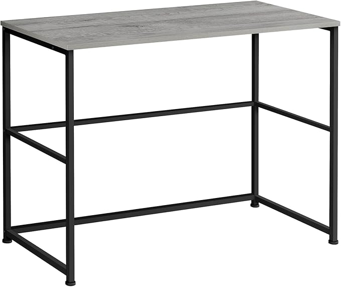 Modern Industrial Computer Desk 40 L Contemporary Home Office Desk with Storage Drawers - Left or Right Set Up - Grey Laminate
