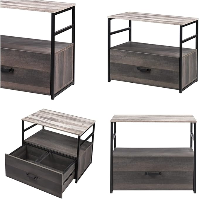 HASMI Filing Cabinet Filing Cabinet Lateral File Cabinet with Drawer and Top Open Shelf Multifunction File Cabinet for Home Office Storage Cabinet Storage Cabinet