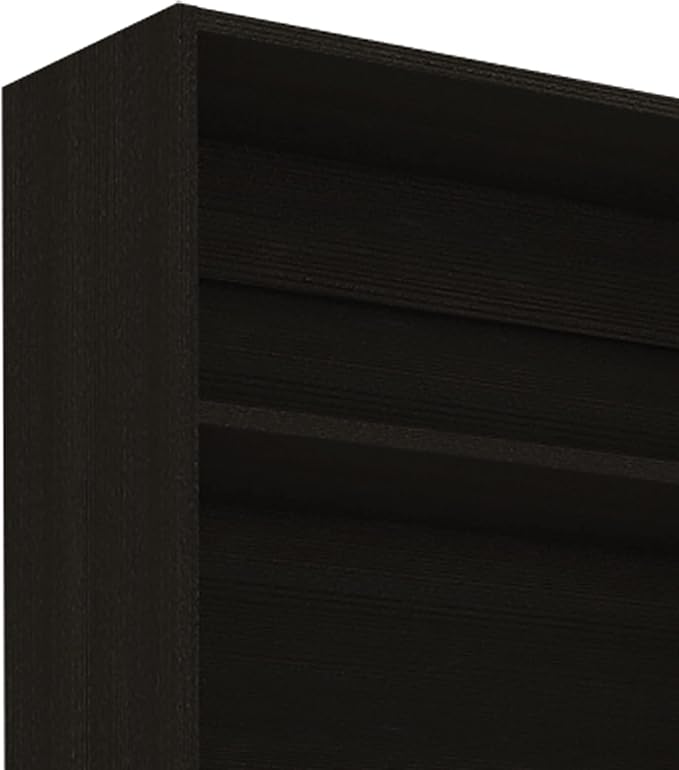 50 Work Study Desk Four Shelves Writing Desk One Lower Shelf for Study and Home Office-Black