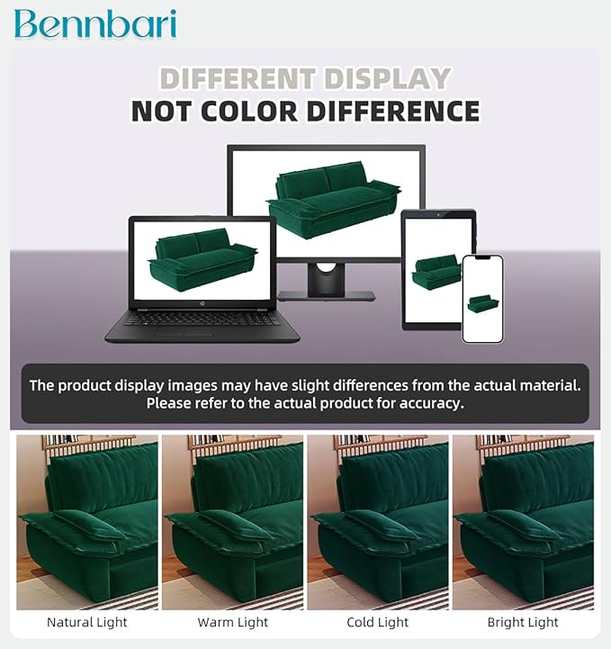 73.2 Queen Size Pull Out Sofa Bed 3-in-1 Velvet Convertible Sleeper Loveseat for Living Room Apartment Bedroom &amp Small Spaces (Green)