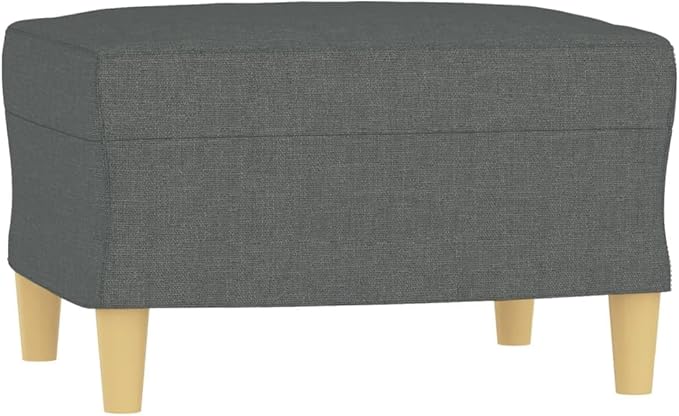 Modern Sofa Chair with Footstool Accent Chair with Ottoman Fabric Sofa Chairs Reading Chair for Living RoomChair for Bedroom Dark Gray 23.6 Fabric -15