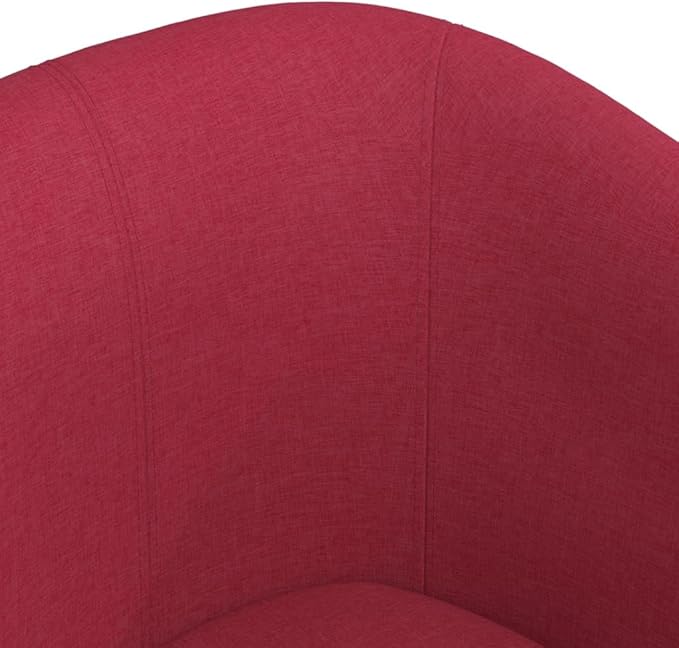 Floor Chair Arm Chair Living Room ChairsSleeper Sofa Tub Chair Wine Red Fabricfor Apartment Living and Home Office