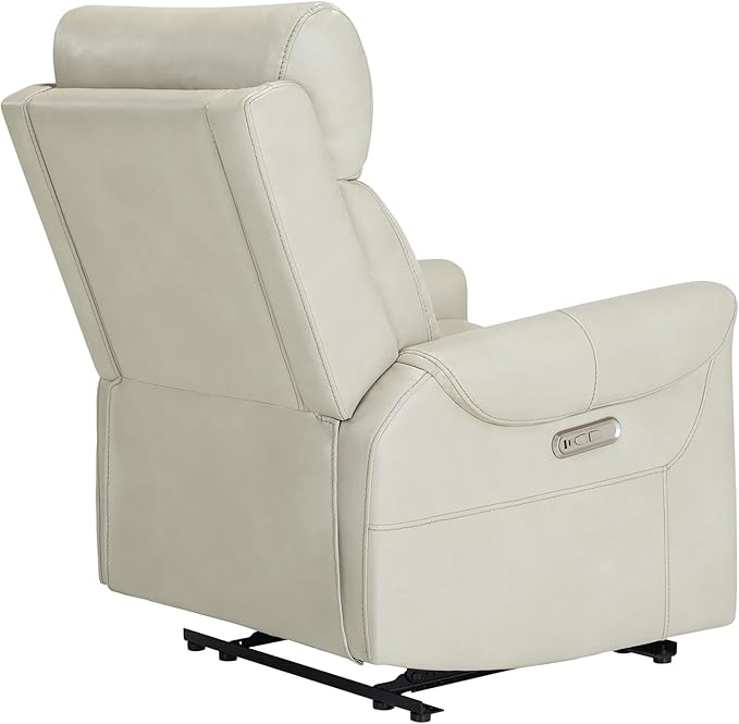 Leather Recliner Chair for Adults Wall Hugger RV Recliner with USB Charging Ports Electric Power Reclining Sofa for Living Room Home Theater Seating Bedroom