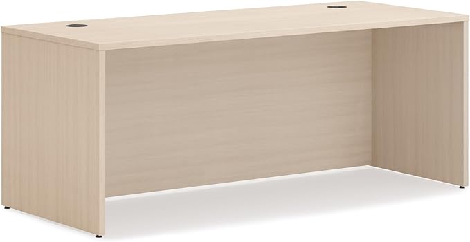 HON MOD Executive Desk 72-Inch Large Computer Desk Shell Thick Wooden Laminate Modern Table with Cord Management 72 W x 30 D x 29 H Desert Oak