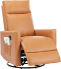 Sweetcrispy Recliner Chair 360 Swivel Rocker Chair for Adults Glider Rocker Recliners Nursery Chairs for Living Room High Back Upholstered Deep SeatGrey