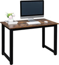 Home Office Furniture 43.3 Writing Home Office Desks Workstation Desk Organizers Modern Computer Desk 110 x 60 x 75CM Office Desk Computer Table Study Writing Desk- Retro Color