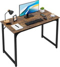 FDW 39 inches Computer Desk Modern Simple Style Desk for Home Office Study Student Writing DeskBrown