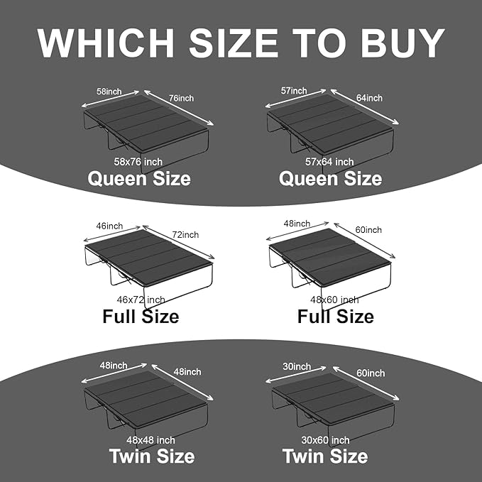 Imperius Heavy Duty Sofa Bed Support Board Pull Out Couch Mattress Board No Assembly NeededTwin Size 30''x 60''