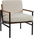 Signature Design by Ashley Tilden Mid-Century Modern Accent Chair Ivory &amp Black
