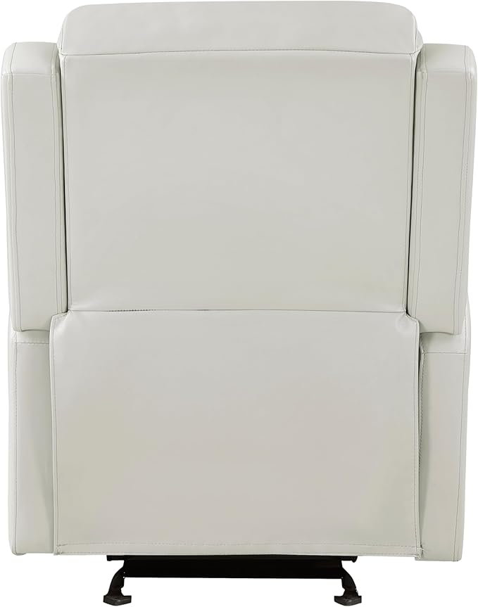 Faux Leather Upholstery Glider Reclining Chair 1pc Living Room Furniture Comfort Seating Gentle Motion