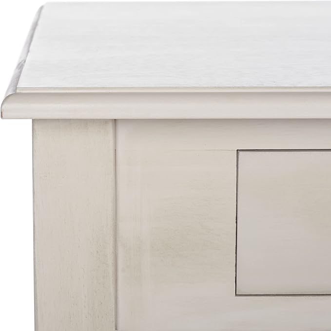 SAFAVIEH Home Collection O'Mara Taupe 2-Drawer Computer Table Office Desk