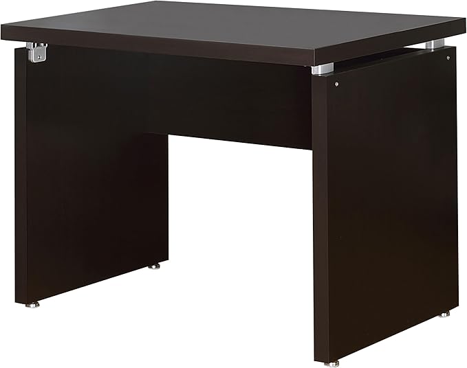 Coaster Home Furnishings - Skylar - Engineered Wood - 83-Inch L-Shaped Computer Desk with Keyboard Tray Slide-Out Tray and Metal Extension Glide - Home Office - Cappuccino - 800891L