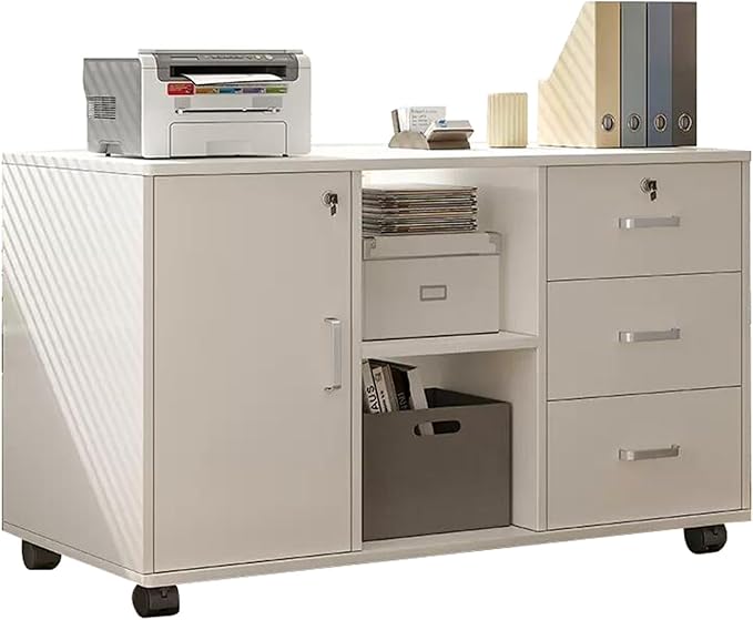File Cabinet Drawer Cabinet Office Locking Data Cabinet Under Desk Storage Cabinet Side Cabinet (Color : A)