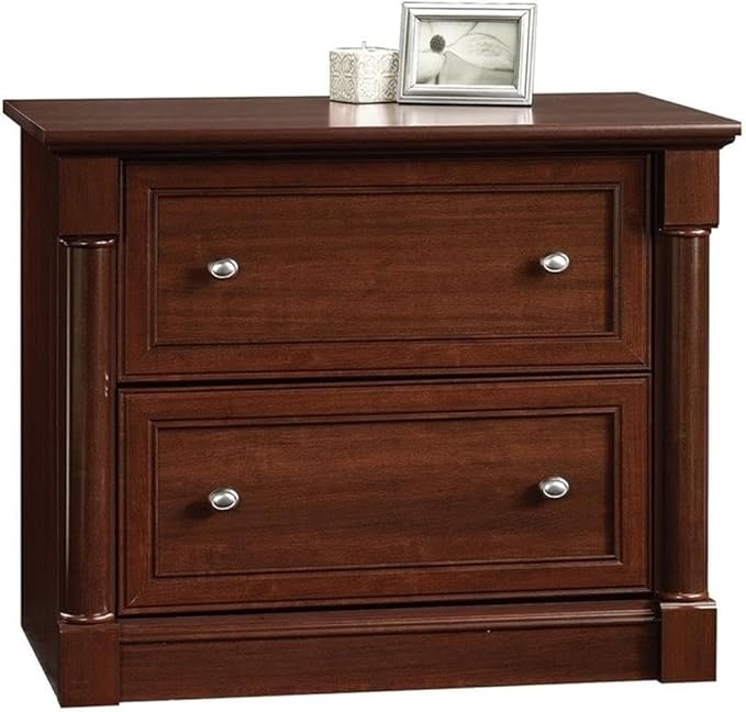 BOWERY HILL 2 Drawers 29.61 Lateral Cherry Engineered Wood Filing Cabinet Easy Assembly Stationary for Home Office