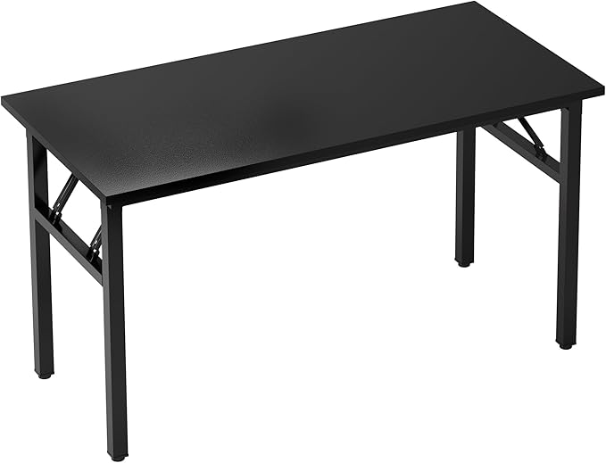 Folding Desk 62 inch No Assembly Folding Desks for Small Spaces Sturdy Foldable Computer Desk Functional Home Office Desks Study Writing Desk Office Table Workstation for Home Office Outdoor