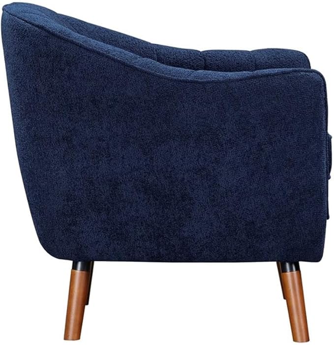 Lexicon Cutler Fabric Upholstered Accent Chair in Blue