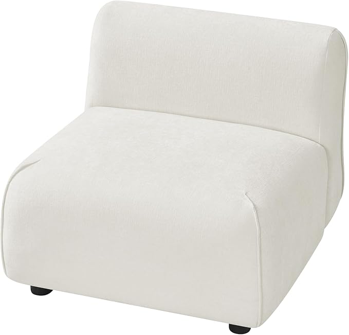Christopher Knight Home Milio Modern Accent Chair with Ottoman Foot Rest Wooden Frame Club Chair and Ottoman Comfy Living Room Lounge Chair with Coffee Table Single Sofa and Footstools Beige