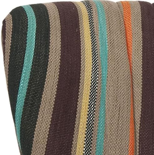 SAFAVIEH Home Collection - Morgan Multicolor Stripe Accent Chair Set of 2 Mid-Century Modern Design (MCR4548A-SET2)