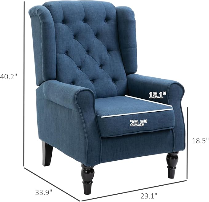 Button-Tufted Accent Chair: Living Room &amp Bedroom Comfort