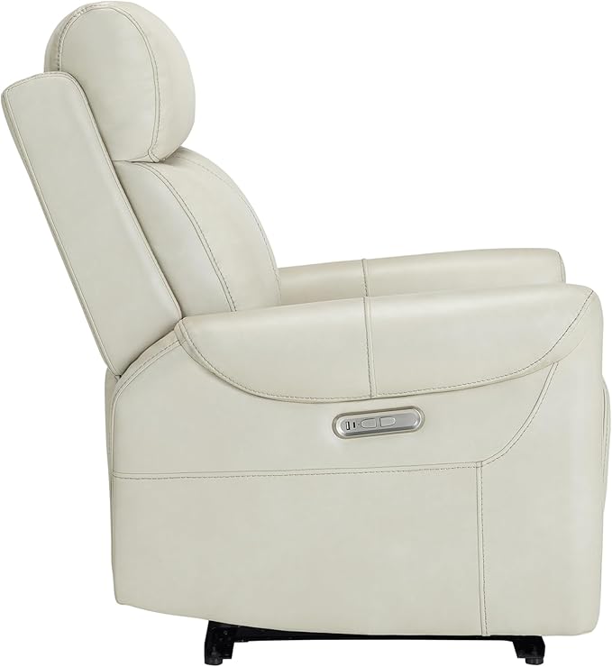 Leather Recliner Chair for Adults Wall Hugger RV Recliner with USB Charging Ports Electric Power Reclining Sofa for Living Room Home Theater Seating Bedroom