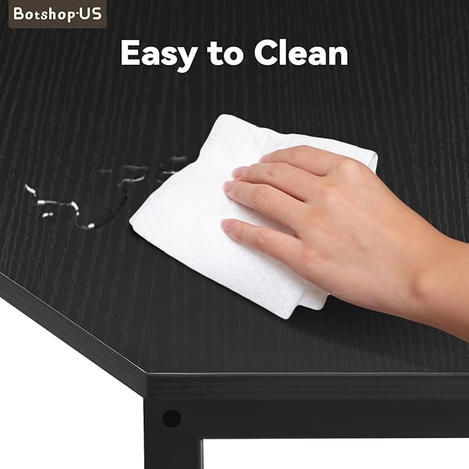 Gdrasuya10 Corner Desk With USB Power Outlets - Small Computer Workstation for Home Office Living Room Bedroom - Black Triangle Storage Writing Table for Small Spaces