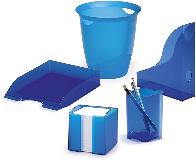 Durable 1701712540 Magazine File Basic 6 Pieces Blue Transparent