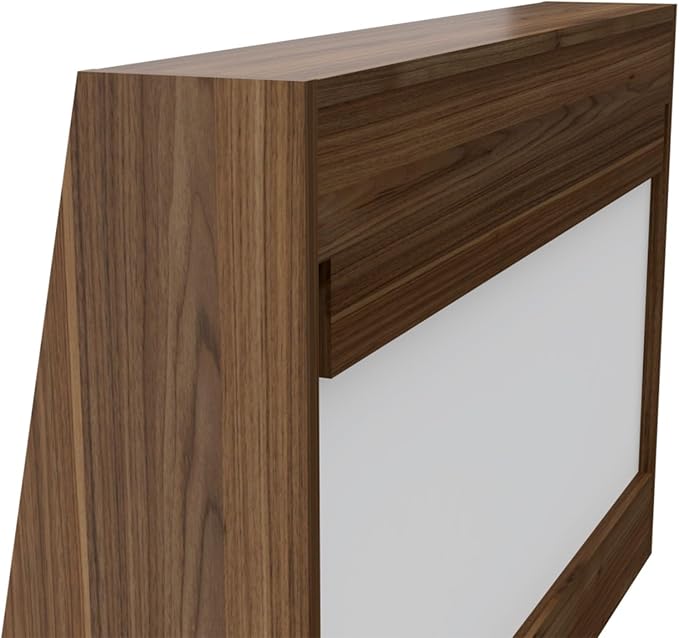 Wall Desk Computer Desk Mounted Space-Saving with Desktop Shelf and Blackboard Backboard for Home Office Study Room or Small Spaces Functional Floating Workstation