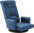 360 Degree Swivel Floor Chairs for Adults Faux Leather Gaming Floor Chair with Back Support 14 Angles Adjustable Comfortable Floor Lounge Chair Folding Video Game Chairs Office Bedroom