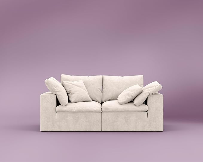 ROVE LAB R4 Loveseat Sofa – Cloud-Soft SmartFoam® Comfort – Modular No-Tool Setup – 100% Foam Structure – Hypoallergenic Spill-Resistant