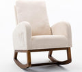 Living Room Comfortable Rocking Chair Living Room Chair Beige