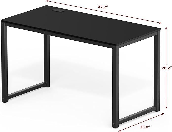 SHW 48-Inch Commercial-Grade Office Computer Desk Black
