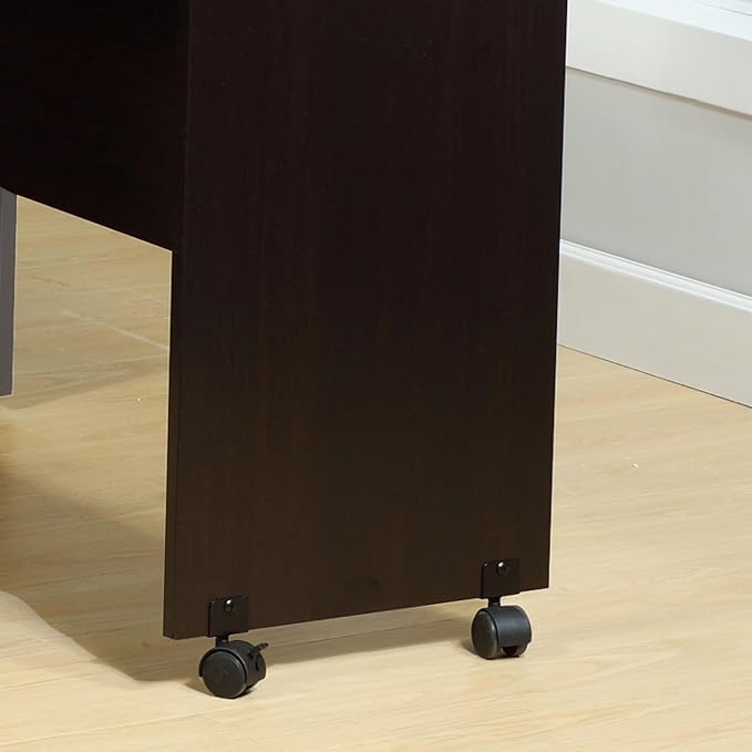 Printer Mobile Stand Computer Desk Home Office Desk - Red Cocoa