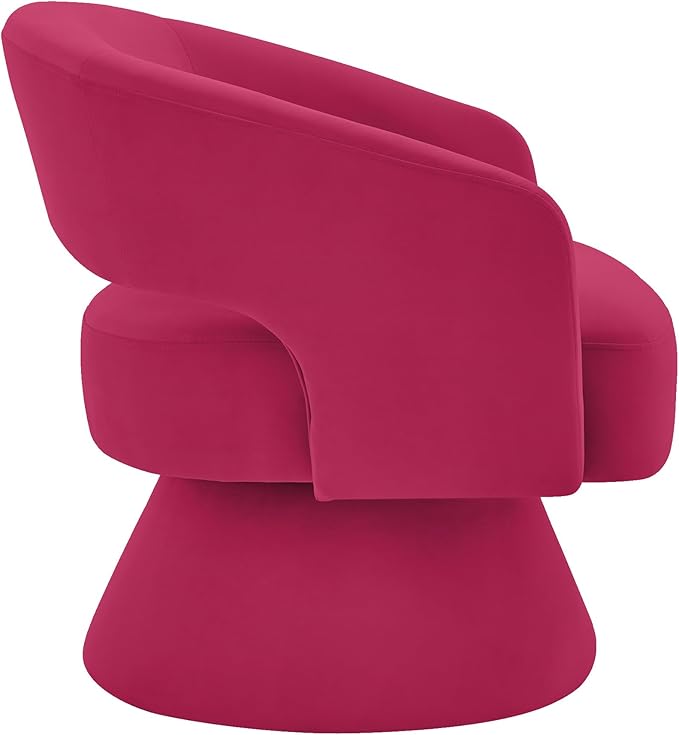 KEIKI Modern Swivel Barrel Accent Chair Stylish Round Accent Armchair for Living Room Bedroom or Home Office Use
