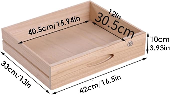 Multi-Layer Drawer Storage Box 3 Drawer Solid Wood Flat File Cabinet With Lockable A4 Treatment Storage Cabinet For Home Desktop Office(Color:B)