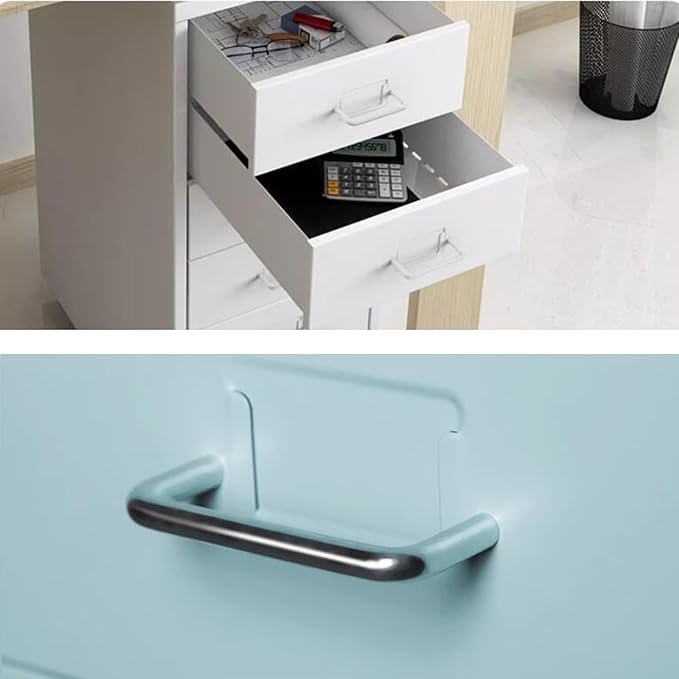 File Cabinet Cabinet Under Desk Cabinet with Lock Mobile Drawer Cabinet 3/5 /6/8 Drawers Storage Data Cabinet (Size : 5F)