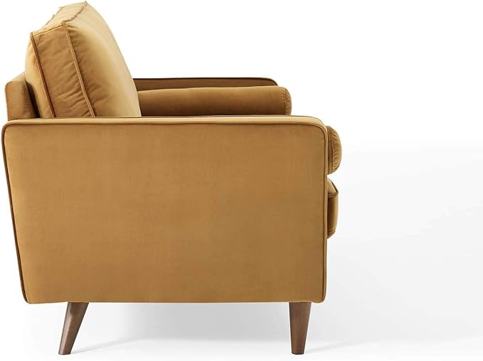 Modway EEI-3764-COG Valour Performance Velvet Sofa Cognac