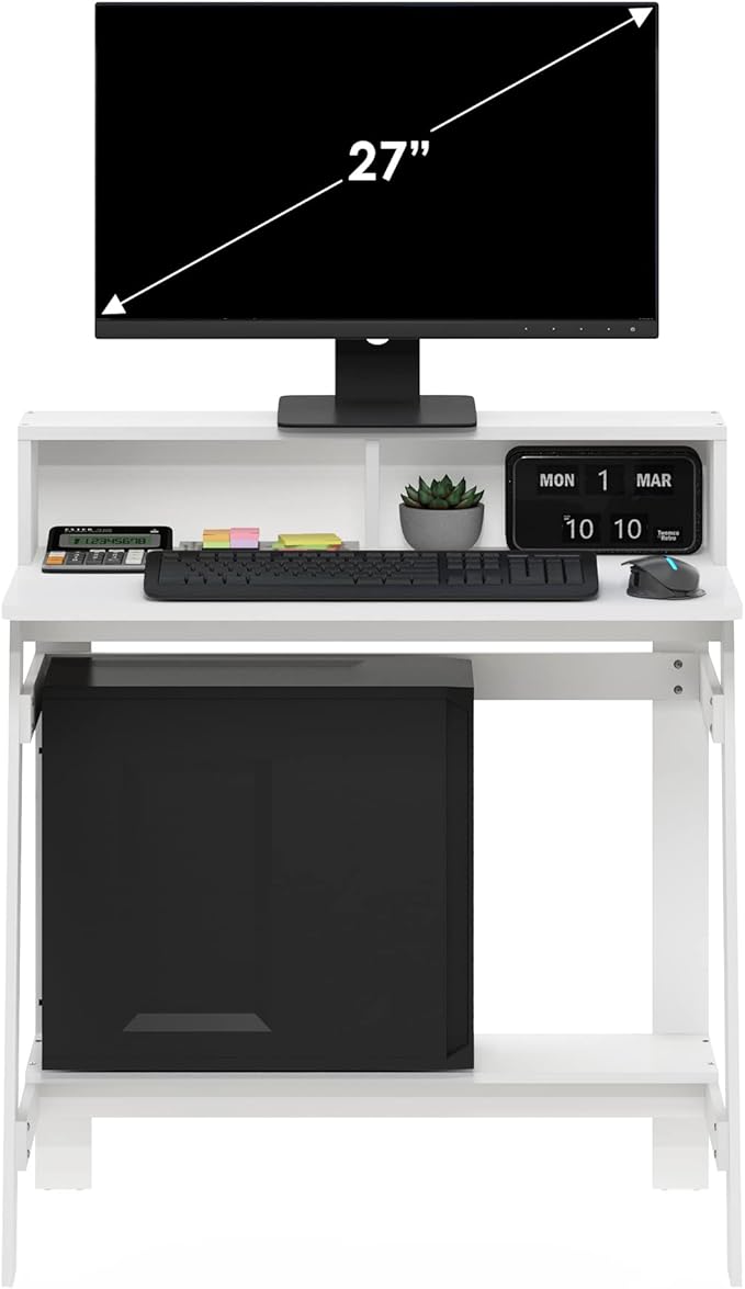 Furinno Simplistic A Frame Computer Desk Regular White