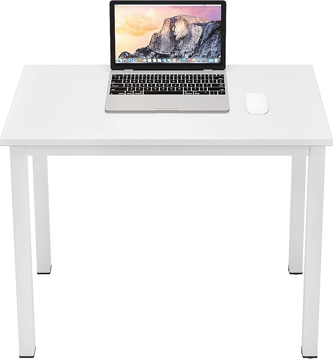 sogesfurniture 31.5 inches Office Desk Computer Desk Gaming Desk Computer Table Sturdy Writing Workstation for Home Office White