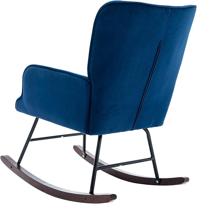 Generic Living Room Comfortable Rocking Chair Living Room Chair Navy
